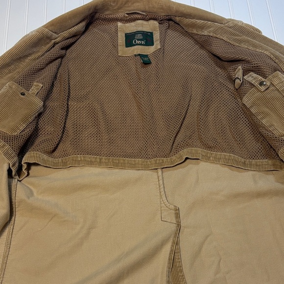 Orvis vintage corduroy field jacket elbow patches and interior mesh lining - Picture 6 of 10